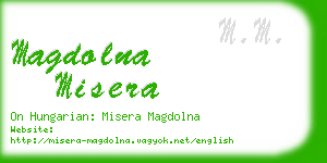 magdolna misera business card